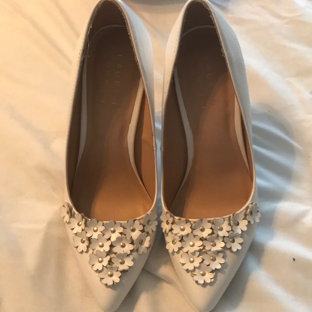 White Petal Heels